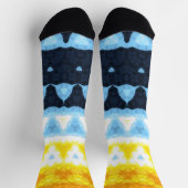 Boho Groovy Geometrische Abstracte AroAce Pride Vl Sokken (Top)