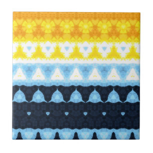 Boho Groovy Geometrische Abstracte AroAce Pride Vl Tegeltje