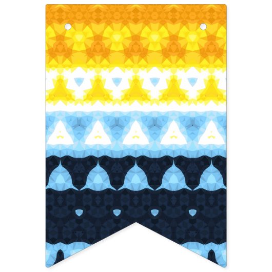 Boho Groovy Geometrische Abstracte AroAce Pride Vl Vlaggetjes (Eerste vlag)