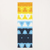 Boho Groovy Geometrische Abstracte AroAce Pride Vl Yogamat (Achterkant)