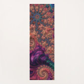 Boho Groovy Kleurrijke Jewel Tone Abstract Fractal Yogamat (Voorkant)