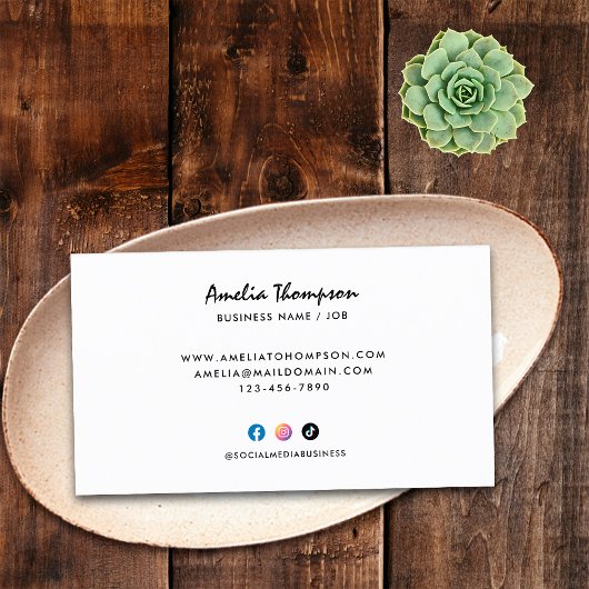 Boho Groovy Retro Sinaasappel Abstract Wavy Lines  Visitekaartje