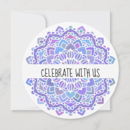 Boho Gypsy Paarse Mandala Kaart