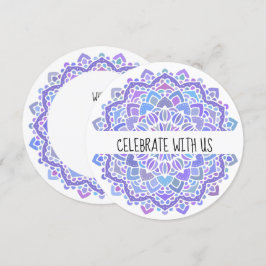 Boho Gypsy Paarse Mandala Kaart