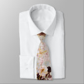 Boho H2 Dusty Rozen Burgundy Mums DIY background N Stropdas (Gebonden)