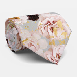 Boho H2 Dusty Rozen Burgundy Mums DIY background N Stropdas