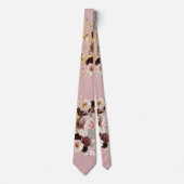 Boho H2 Stofrozen Rozen Burgundy Moederdag DIY ach Stropdas (Voorkant)