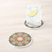 Boho Haak Kant Zandsteen Onderzetter (Zijkant)