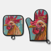 Boho Haan Oven Mitt & Hot Pad Set (Voorkant)