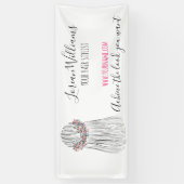 Boho Hair Stylist Bloem Kroon Bruiloft Kapsel Spandoek (Verticaal)