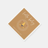 Boho Hallo Baby Lion Shower Gold Servet (Hoek)