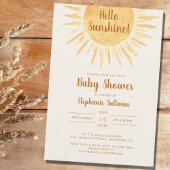Boho Hallo Sunshine Gender Neutraal Baby shower In Kaart