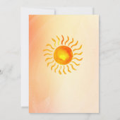 Boho Hallo Sunshine waterverf baby shower Kaart (Achterkant)