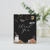 Boho Halloween Baby Borrel Bedankkaart (Staand voorkant)