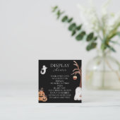 Boho Halloween Baby shower Display Douche Informatiekaartje (Staand voorkant)
