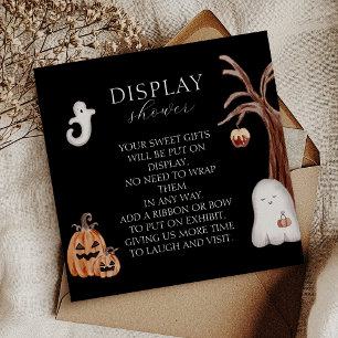 Boho Halloween Baby shower Display Douche Informatiekaartje