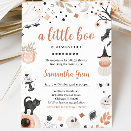 Boho Halloween Baby Shower Kaart