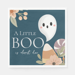 Boho Halloween Baby Shower Kleine Boo Geest Teal Servet