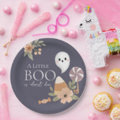 Boho Halloween Baby shower Little Boo - Schattigee Papieren Bordje (Feest)