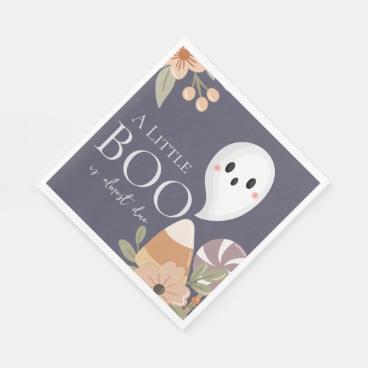 Boho Halloween Baby shower Little Boo - Schattigee Servet (Hoek)