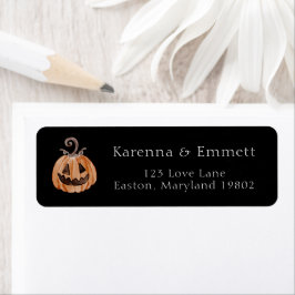Boho Halloween Baby Shower Retouradres Etiket