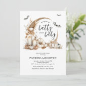 Boho Halloween baby shower uitnodiging Batty Over  (Staand voorkant)