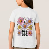 Boho Halloween Bloem Pompoen PNG Tri-Blend Shirt (Achterkant)