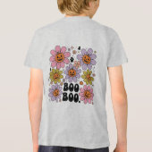 Boho Halloween Bloem Pompoen PNG Tri-Blend Shirt (Achterkant)