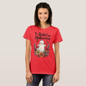 Boho Halloween Cute Ghost T-shirt (Voorkant volledig)