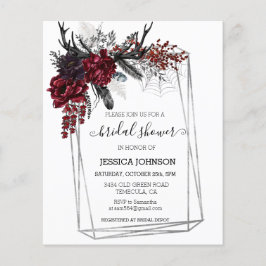 Boho Halloween Floral Vrijgezellenfeest Waterverf