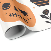 Boho Halloween Leuk Feest Verfraaien Cadeaupapier (Rol Hoek)