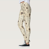 Boho Halloween Masks & Botanische wervelingen Patr Leggings (Links)
