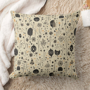 Boho Halloween Naadloos Patroon Kussen