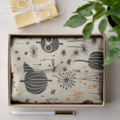 Boho Halloween Naadloos Patroon Tissuepapier (Geschenk)
