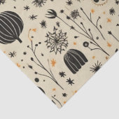 Boho Halloween Naadloos Patroon Tissuepapier (Detail)