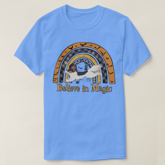 Boho Halloween Papillion Dog-wedstrijd T-shirt (Design voorkant)