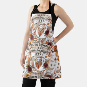 Boho Halloween Schort, Naadloze Hemelmaan & Pu Schort