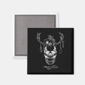 Boho Halloween Skull Magneet (Voorkant / Achterkant)