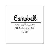 Boho Hand Lettering Retouradres Verzendlabel Zelfinktende Stempel (Design)