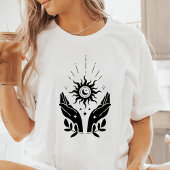 Boho Handen Zon en Maan Celestial Tri-Blend Shirt