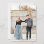Boho handgeschreven foto save the date kaart (Achterkant)