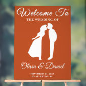 Boho Handgeschreven Script Fall Wedding Welkom Acryl Bord (Neutraal)