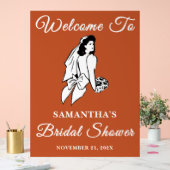 Boho Handgeschreven Script Herfst Vrijgezellenfees Acryl Bord (Huwelijk)