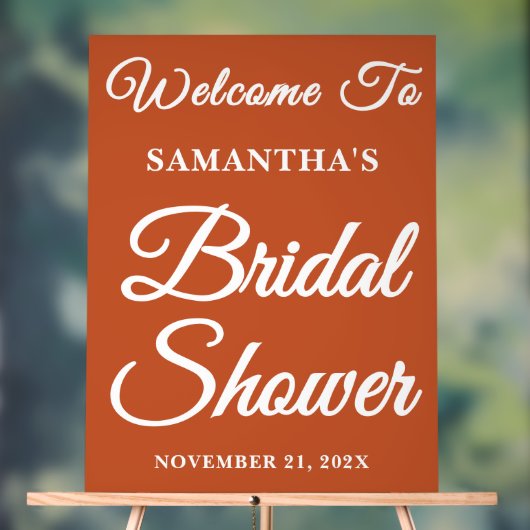 Boho Handgeschreven Script Vrijgezellenfeest Welko Acryl Bord (Neutraal)