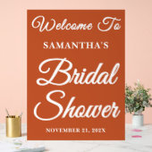 Boho Handgeschreven Script Vrijgezellenfeest Welko Acryl Bord (Huwelijk)