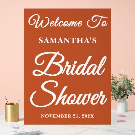 Boho Handgeschreven Script Vrijgezellenfeest Welko Acryl Bord (Huwelijk)