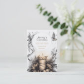 Boho Handmade Kaarsen QR-code Visitekaartje (Staand voorkant)