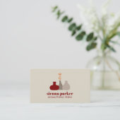 BOHO HANDMADE POTTERIE KERAMIEK QR CODE FOTO VISITEKAARTJE (Staand voorkant)