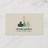 BOHO  HANDMADE POTTERY CERAMIC QR CODE PHOTO VISITEKAARTJE (Voorkant)