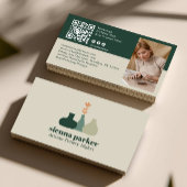 BOHO HANDMADE POTTERY CERAMIC QR CODE PHOTO VISITEKAARTJE